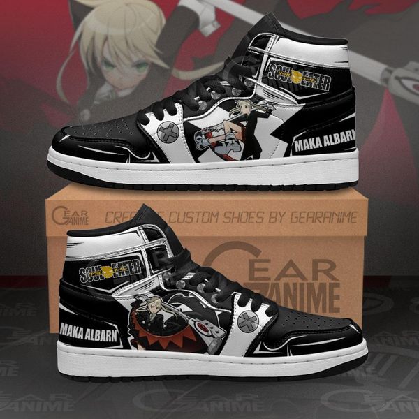 

maka albarn sneakers soul eater custom anime shoes