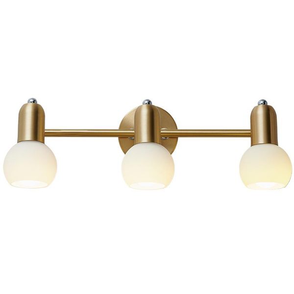 

all copper simple modern mirror lamp nordic bedroom bathroom creative dressing table vanity mirror cabinet lamp