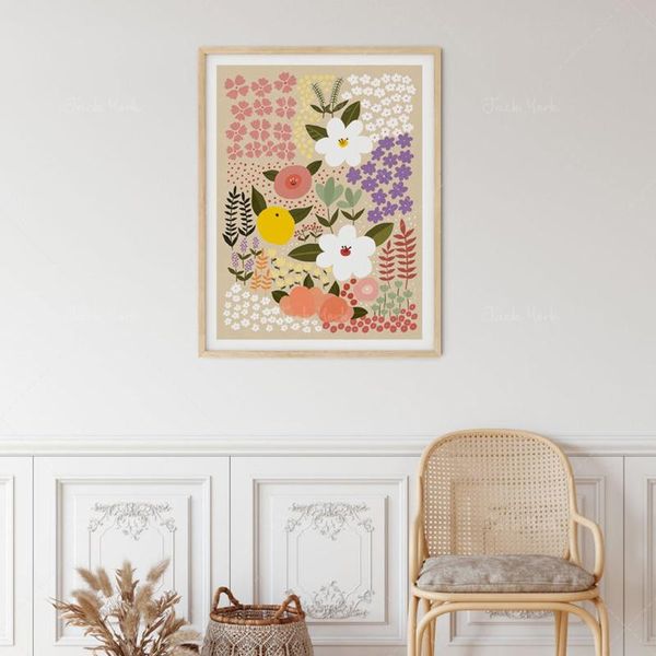 

paintings floral art print, botanical wall art, flower market valentine day dÃ©cor, gift, gift for him