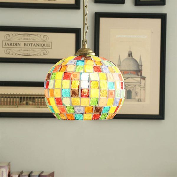 

pendant lamps modern stained glass lamp bedroom bedside hanging dining room bathroom kitchen interior design decor light
