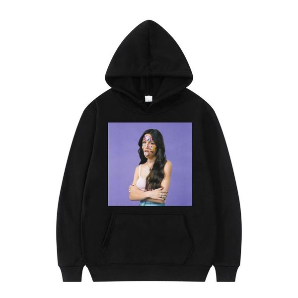 

men's hoodies & sweatshirts korean style pullover classic casual olivia rodrigo comfortable design all-match fashion hoodie cotton swea, Black