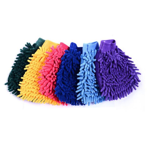 

car sponge wet dry home multifunctional superfine fiber window cleaning single side coral velvet wardrobe exterior washing glove
