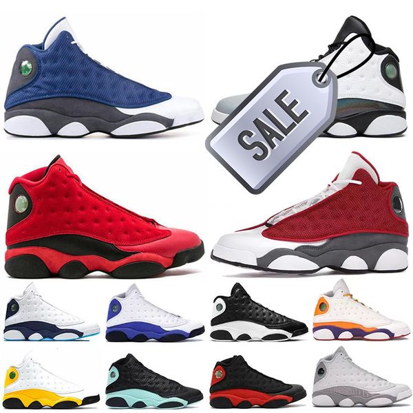 

2022 jumpman 13 mens basketball shoes 13s high flint bred island green red dirty dark powder blue starfish black cat court purple designer p