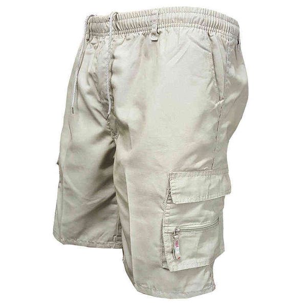 Erkekler Kargo Şort Casual Ordu Savaş Pantolon Cep Erkek Diz Boyu Yaz Spor İş Pantolon H1210