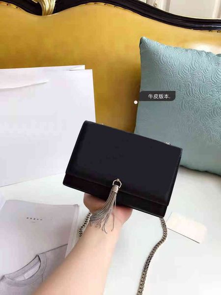 

evening bags 2021 women's envelope bag designer market exquisite tassel chain fabric hardware perfect details single rope fashion