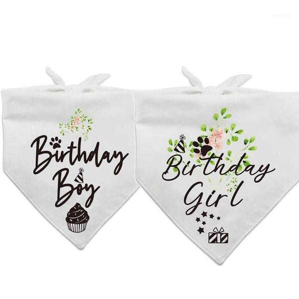 Boy Girl Pet Dog Bandana Sciarpa Un anno 1st First 2nd 3rd Birthday Party Decoration Po Prop Lovers Proprietario Regalo Presente