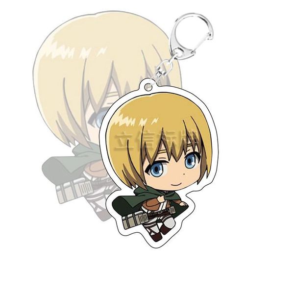

attack on titan cartoon little trapeze anime key chain pendant acrylic collections for fans