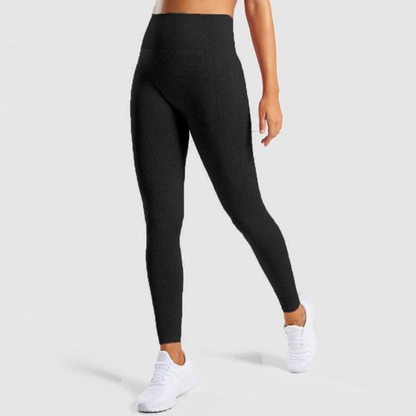 

women's leggings 2021 women pants leggins hip seamless point high waist speed dry fitness calzas mujer, Black