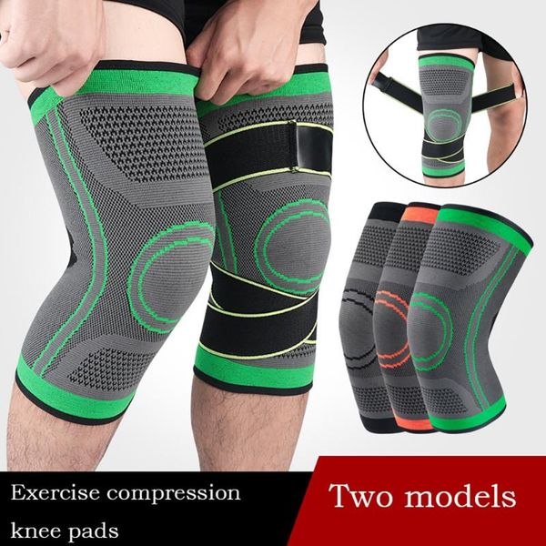 

elbow & knee pads 1pc fitness elastic support sports kneepad pressurized gear basketball volleyball bandage brace protector, Black;gray