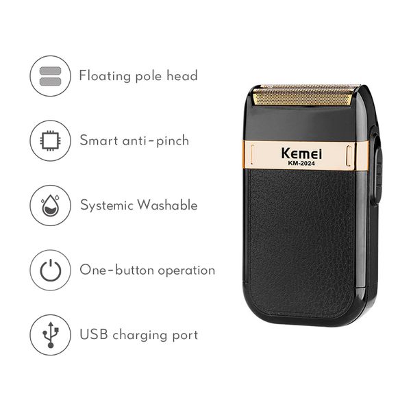 

electric shaver 4d electric hair clipper usb rechargeable professional hair cutter for men razor shaving machine 45g