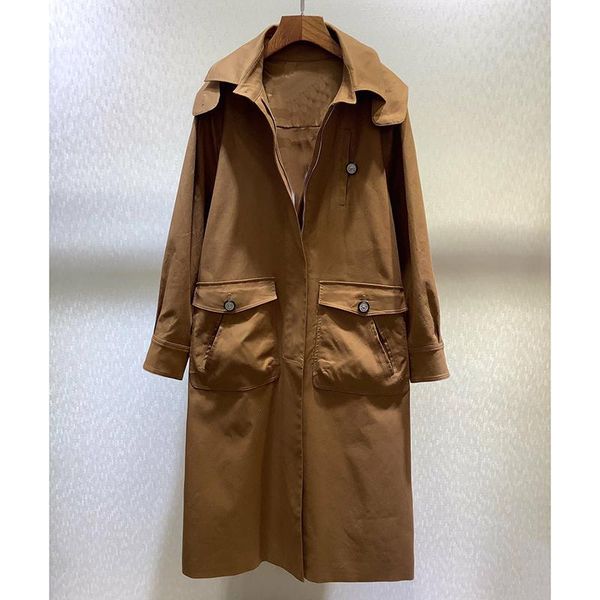 

women's jackets designer jacket for women turn-down collar solid long lady 2021, Black;brown