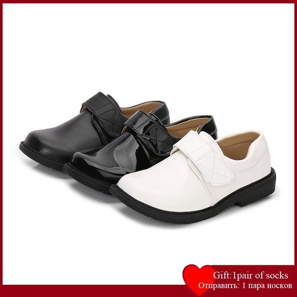 

2021 spring summer autumn kids shoes for boys girls british style children' casual sneakers pu leather fashion shoes, Black;grey