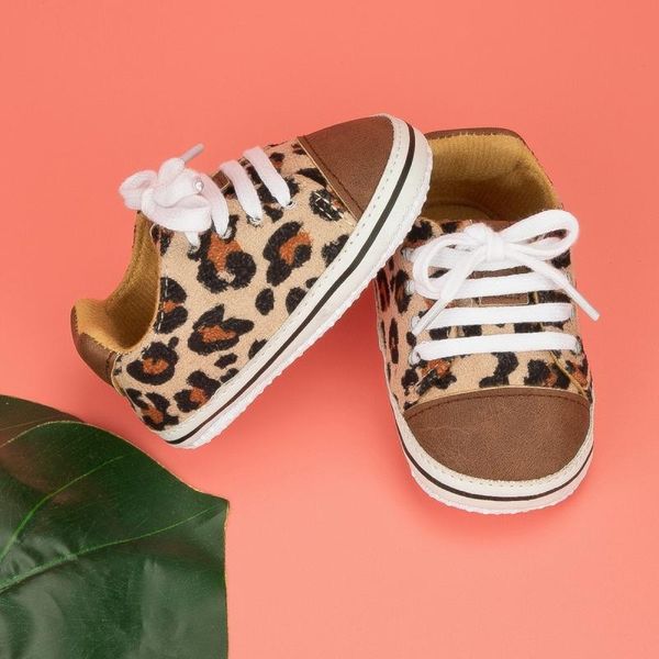 

first walkers born baby boys girls leopard print shoes canvas classic sports sneakers shoesanti-slip infant