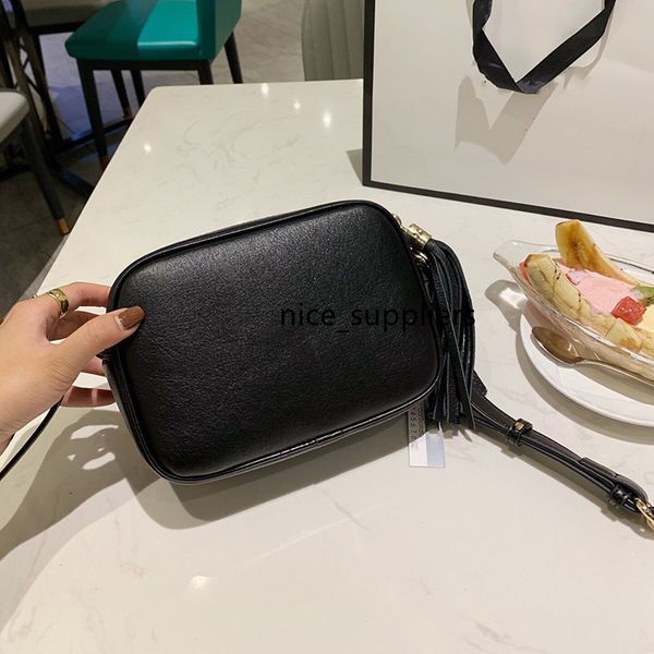 

classic women tassel camera bag purse genuine leather handbags flap tote messenger purse single shoulder cross body bag, Red;black