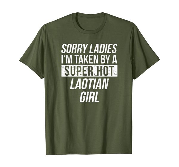 

sorry ladies i'm taken laotian valentine love laos shirt, White;black
