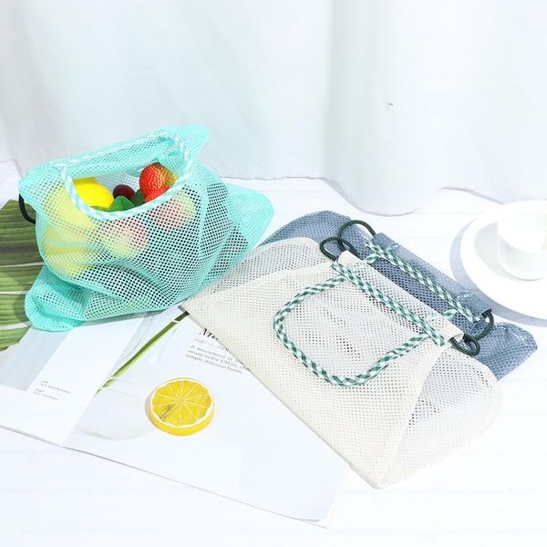 

kitchen vegetable garlic onion storage net bag multi-purpose wall hanging bag