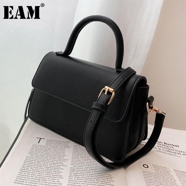 

cross body [eam] women multicolor spring handbag pu leather flap personality all-match crossbody shoulder bag fashion tide 2021 18a2071