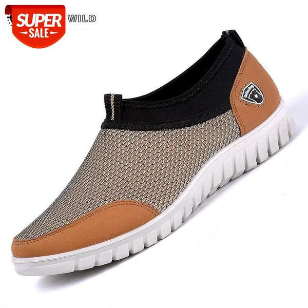 

2020 summer mesh shoe sneakers for men shoes breathable men's casual shoes slip-on male loafers casual walking sneakers #wx2c