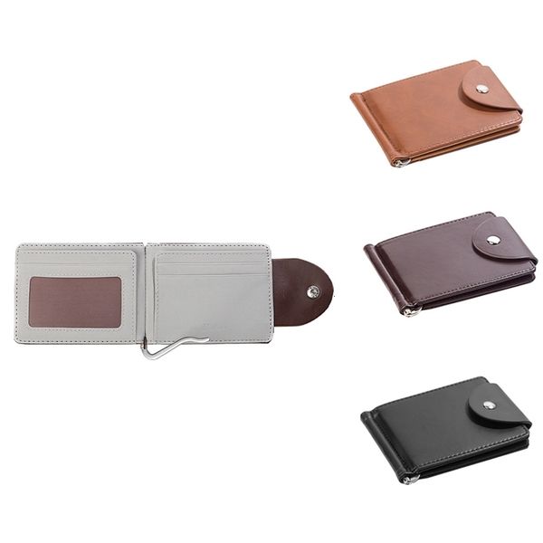 

pu leather short fashion men wallet gesp beauty money clip document learn with ssadassa, Red;black