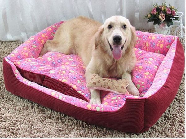 

footprint dog cat bed union house dog beds cage playpen for small/large dogs bed mats pet blankets for dogs