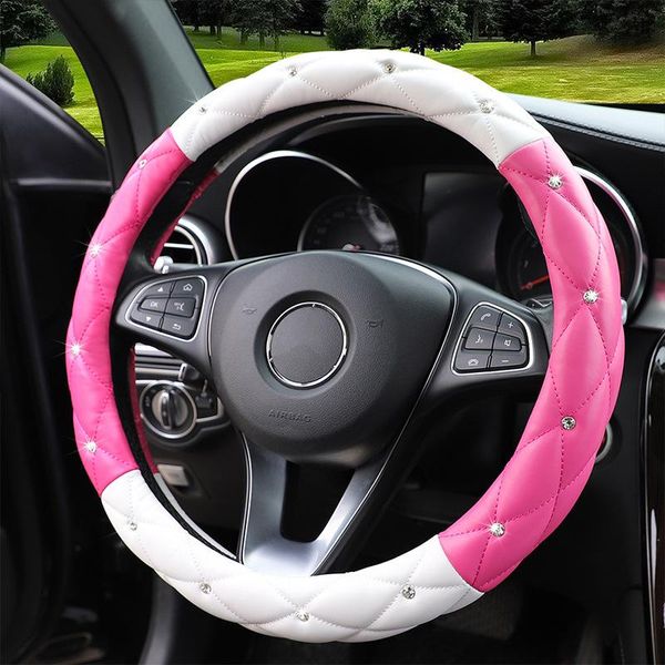 

steering wheel covers automobile cover explosion flash leather handle car accessories