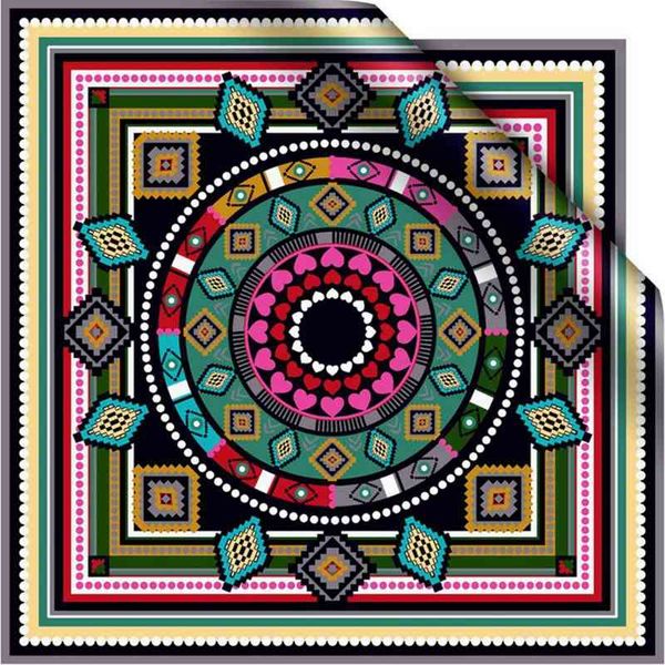 

2021 spring bohemia 100% silk scarf shawl large square fashion head scarves for women ladies gifts 88x88cm, Blue;gray