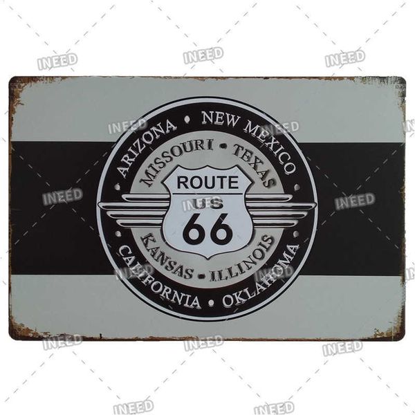 

nostalgic american old route 66 metal sign vintage route 66 tin poster plaque garage wall sticker retro road signs decoration