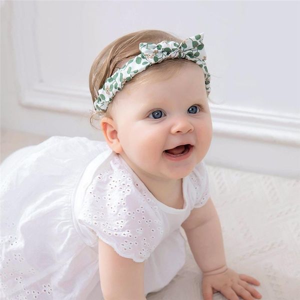 

hair accessories fashion print baby headband for children turban soft cotton ribbon girl kids headwear born, Slivery;white