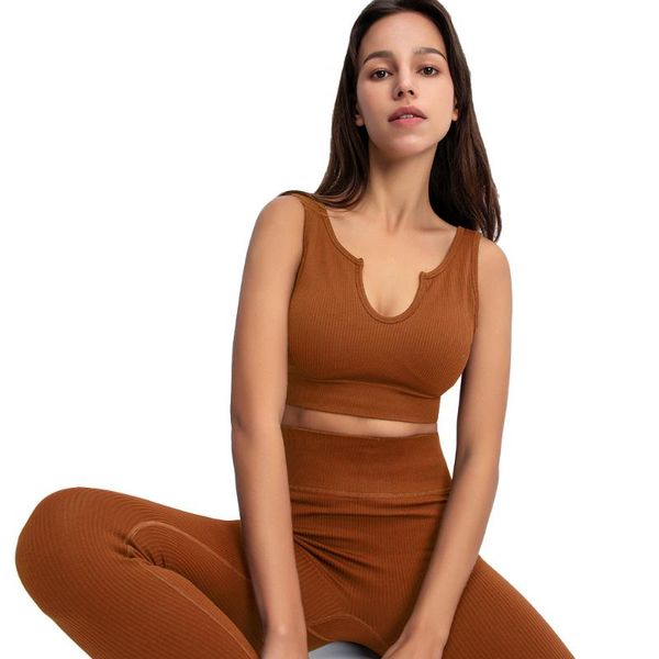 

yoga outfit women's tracksuit seamless two piece sports bra leggings suit for fitness gym set women sportswear workout clothing