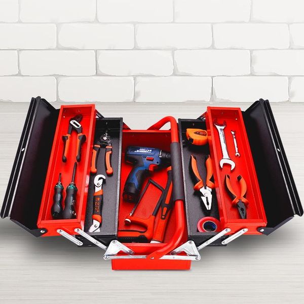 

tool organizers compact portable case metal household stackable organiser electrician carpenter caisse a outil home repair dk50tb