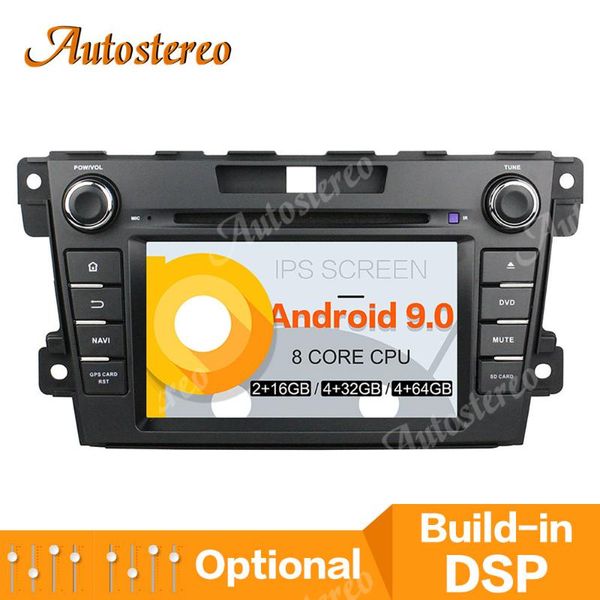 

player dsp android 9.0 car dvd for cx-7 2007-2021 auto radio stereo head unit gps navigation tape recorder px5/6