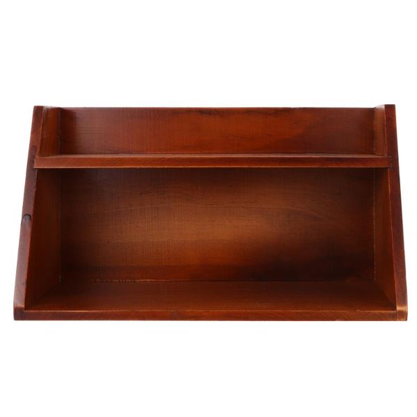 

hooks & rails 1pc multifunctional storage holder desk rack makeup (wood)