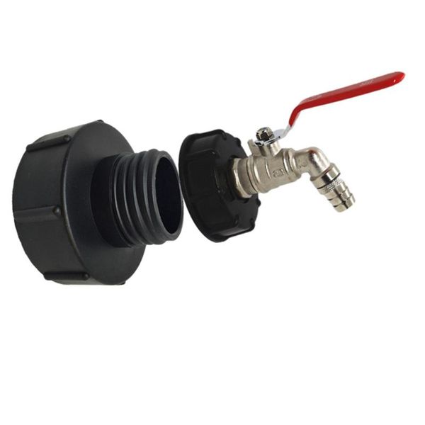 

watering equipments ibc tank 34 inches outlet tap and valve adapter fitting garden hose faucet water connector big sale