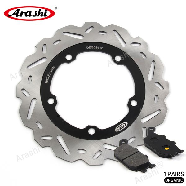 

arashi rear brake disc rotor and brake pads for honda nc700x / nc700s integra 700 2012 - 2013 motorcycle cnc brake disk aluminum