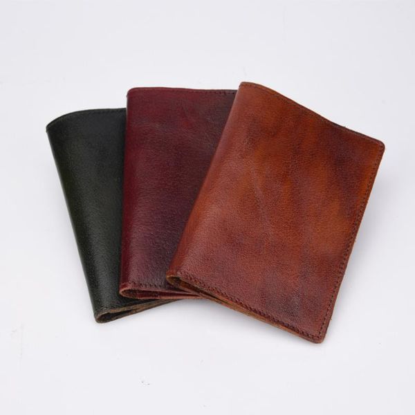 

card holders 2021 arrivals men credit id vintage crazy horse genuine leather customized male wallet cardholder carteira, Brown;gray