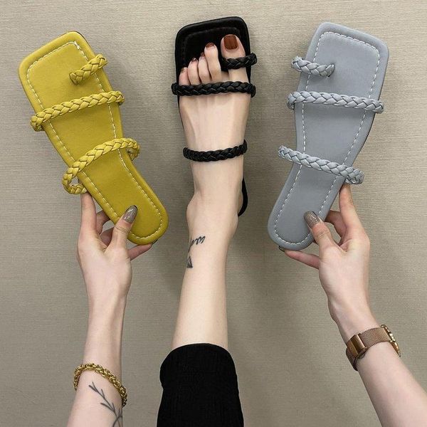 

sandals summer women weave open toe ladies platform shoes casual outdoor beach sandalias female footwear 2021 mujer zapatos, Black