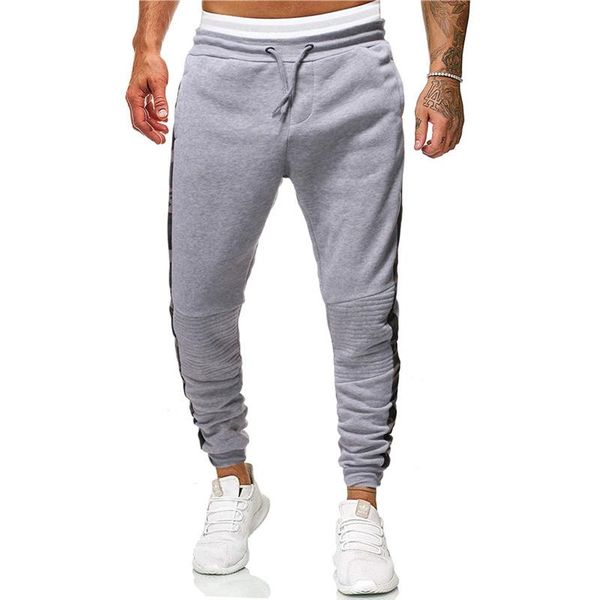 

casual pants men fashion harem pants men autumn loose splicing trousers sweatpants for streetwear joggers men's, Black