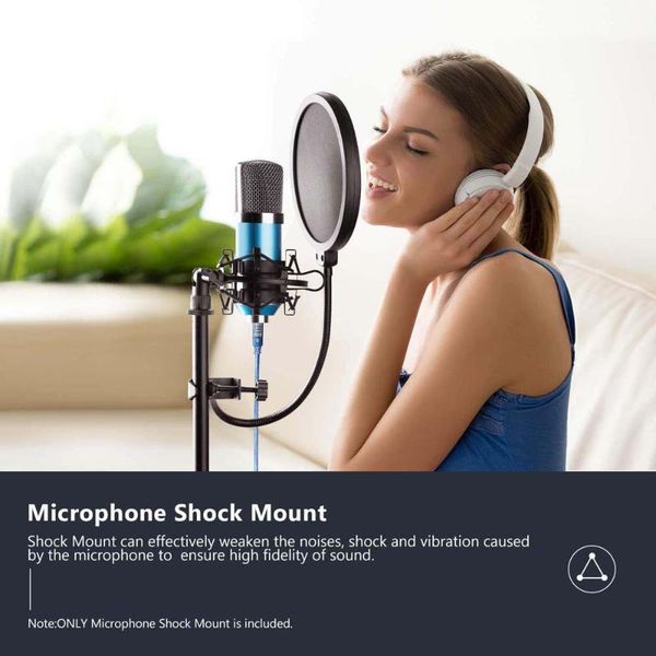 

microphones 1pc professional microphone mount adjustable spider recording metal bracket
