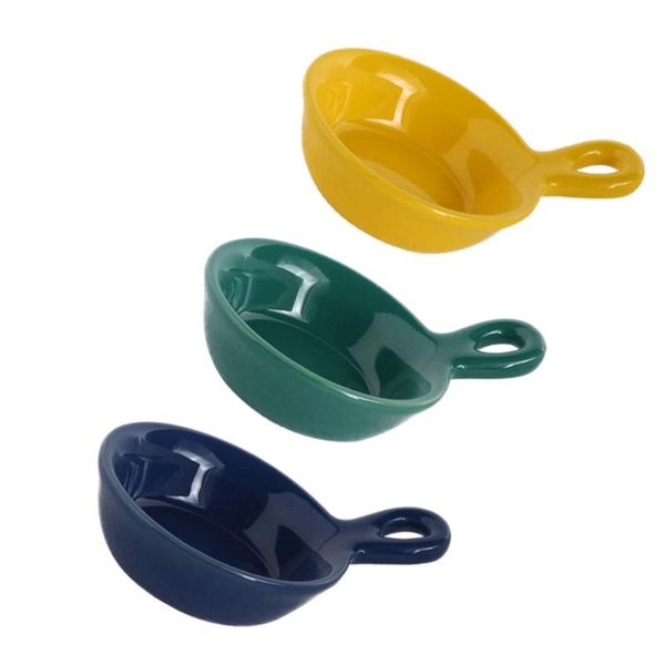 

dishes & plates 3pcs ceramics sauce mini seasoning appetizer serving trays