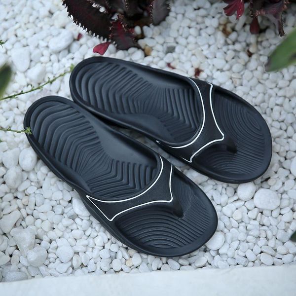 

slippers women flip flop summer 2021 women's flip-flops designer home female solid outdoor beach flats slides, Black