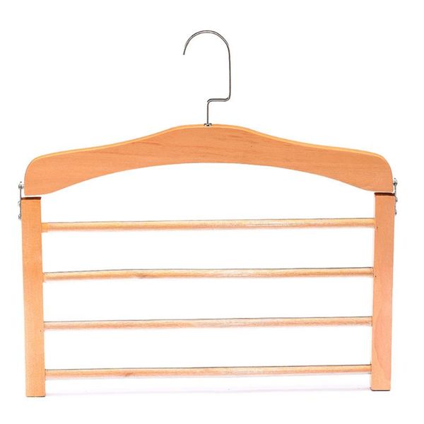 

hangers & racks multifunction non slip trouser hanger storage organizer for pants clothes rack home scarfs 4 tier closet space saving wooden