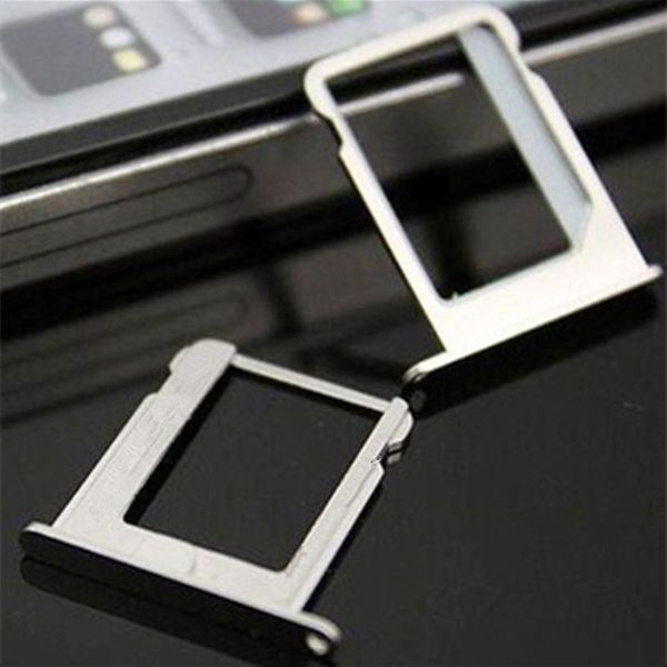 DHL grátis para iPhone 4 / 4S SIM portador de bandeja de cartão substituindo a cor de prata original Qualidade perfeita