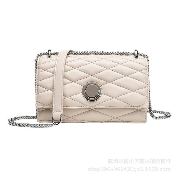 

shoulder bags casual lattice pattern crossbody bag women pu chain small square handbag fashion exquisite shopping