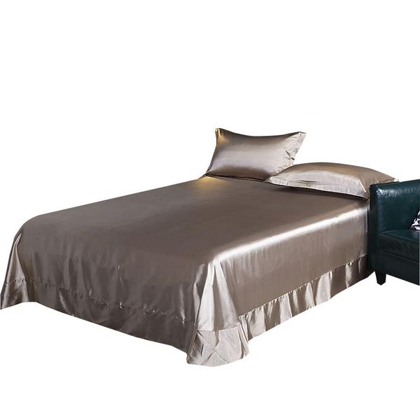 

sheets & sets product 100% silk, mulberry bed sheet, mattress cover high-end pure color soft and comfortable linen sheet