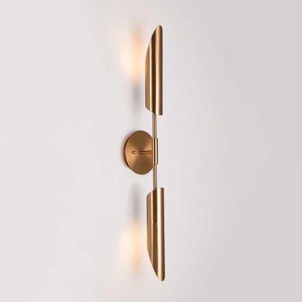 

wall lamp modern nordic loft corridor luminaire minimalist bronze foyer led lights fixtures bedroom bedside aisle sconce