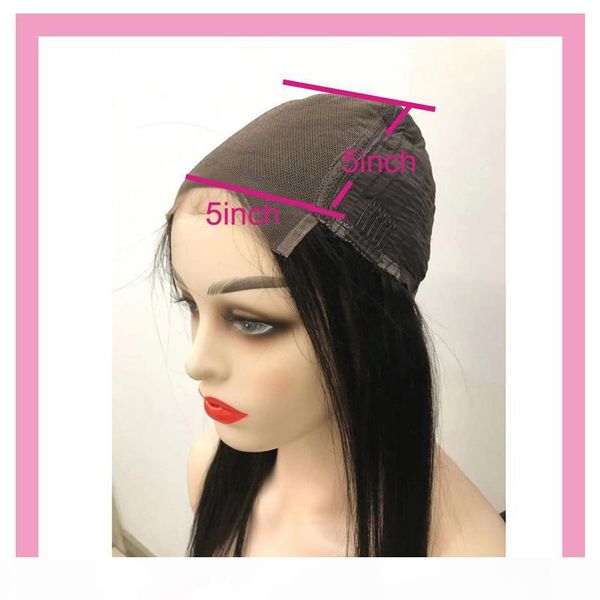 

brazilian human hair 26-32inch long inch 5*5 lace closure wigs natural color straight wholesale remy 5x5 closure wig with baby hair, Black;brown