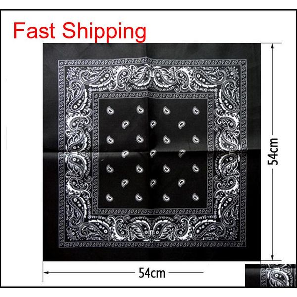 

fresh paisley design bandana polyester cotton magic anti-uv headband hip hop multifunctional wristb qylivp dh_seller2010, Silver