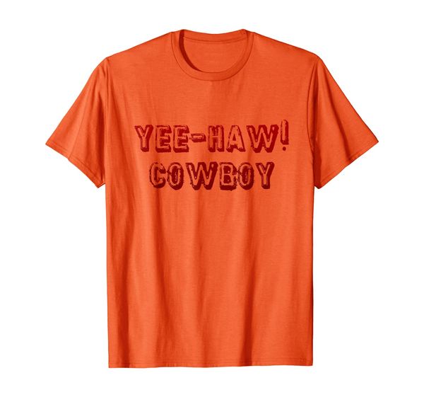 

yee-haw cowboy funny t-shirt, White;black