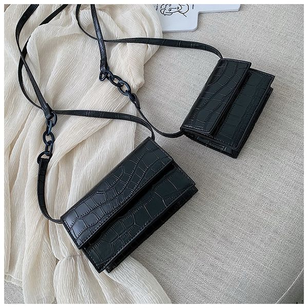 

small chain messenger bag women retro crossbody bag clutch pu leather tote clutch bag female flap shoulder vintage style
