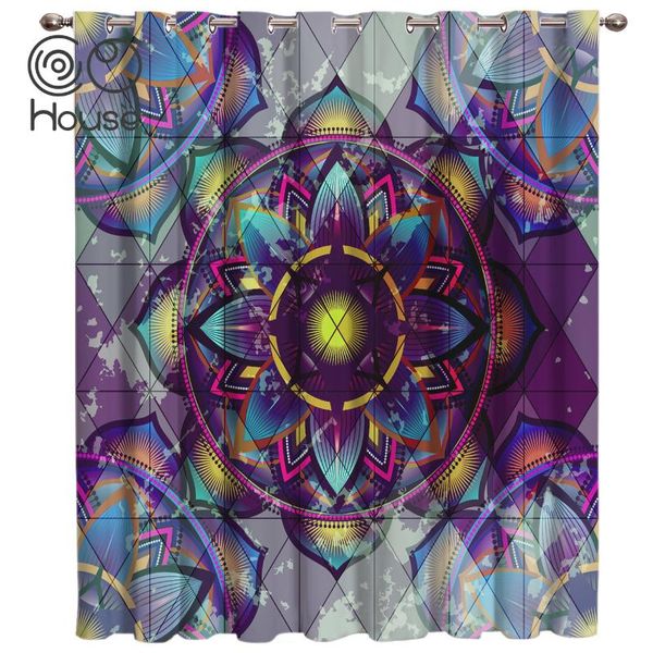 

curtain & drapes mandala colorful room curtains large window lights living bedroom outdoor fabric decor kids